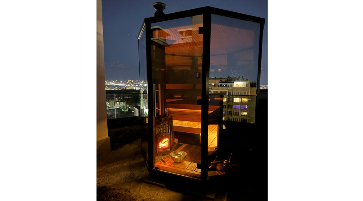 Saună din sticlă HELE SINGLE, Sofia